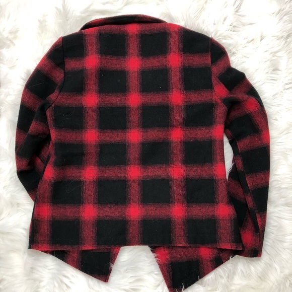 BB DATOKA Moto zipped buffalo check jacket sz S - Picture 4 of 5